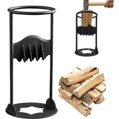 Manual Log Splitter, Afenau Firewood Splitter, Portable Wood Splitter, Manual, Improved Kindling Cracker Wood Splitter, Carbon Steel Wood Splitter for Home and Outdoor Activities