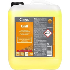 Clinex Grill Cleaner 5 Litres in a Canister - Removes All Types of Dirt - Grease Remover Grill - Oil Removal - Oven Cleaner - Grill Accessories