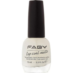 FABY Matte Nail Polish Top Coat – 15ml/0.5oz