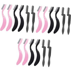 Healeved 18 Pieces Foldable Eyebrow Comb Tool Eyebrow Care Comb for Lifting Eyelashes Eyelash Holder Tool Mascara Tool Folding Eyelash Comb Makeup Brush Plastic