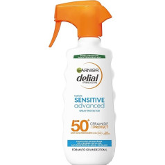 GARNIER Delial Sensitive Advanced Sun Lotion for Clear, Sensitive and Sun-Intolerant Skin, IP50+, Multi-Colour, 270 ml