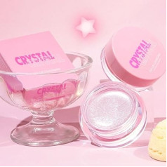 KARLOR Crystal Creamy Blush Transparent Colour Changing Blush Balm, Natural Pink Blush Cream, Moisturising Blush Clear Blush Basalm Pink Blusher for Cheeks Lips (01)