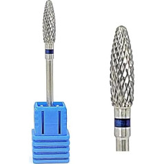 Natury Nails Tungsten Carbide Drill Bit for Nail Lathe Manicure Pedicure Enamel, Acrylic Nails and Gel Nails Rotary Drill (Medium Grain)
