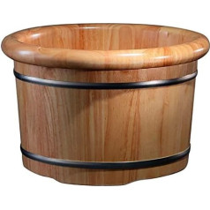 Foot Spa Wooden Barrel Household Gift Foot Soaker Tub, Wooden Foot Soaking Sauna Foot Tub, Massage, Spa, Sauna, Soaking, Handmade Wooden Foot Bath Tubs, Foot Bath Wooden Bucket Foot Spa, Sauna