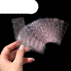 12/24/120/240 Pieces DIY Nail Tip Double Sided Stickers Glue Tape Transparent Nail Glue for Fake False Art Tool 12 Pieces