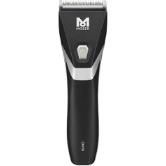 Moser Kuno Clipper, Black - Premium Cable/Cordless Hair Trimmer - with Blade and Comb Set