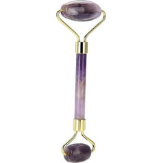 Verdant Touch Jade Roller Face Massager Jade Roller Massage, Amethyst Face Massager, Anti-Wrinkle Anti-Ageing Tool for Face and Eyes