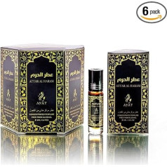 AYAT PERFUMES - 6 x 6ml - Fragrance Oil for Men & Women - Long Lasting and Comfortable (Attar Al Ahram)