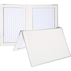 Nail Presentation Book, 160 Nail Colours Scoreboard Professional Nail Colour Pattern Nail Art Salon Nail Design Presentation Sheft Nail Practice Cards Design Board (White)