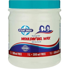 Stylin' Dredz Moulding Gel Wax with Tea Tree Oil Hair Care 1300 ml (Single)