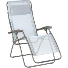 Lafuma Mobilier - Zero Gravity RSXA Clip recliner chair - Folding deck chair for patio and garden - Durable Batyline® fabric - Multi-position lounger, comfortable, France - Sky blue