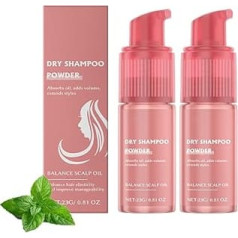 Hair Fairy Duster Dry Shampoo Powder, Natural Beauty Dry Shampoo, Dry Shampoo Powder, Volumising Non-Aerosal Natural Ingredients Dry Shampoo, Natural Ingredients (2 Pieces)