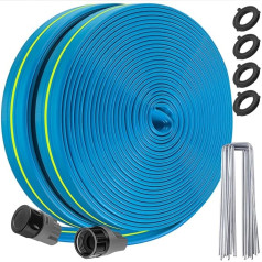 Winisok Sprinkler Hose - Heavy Duty Sprinkler Hose, Efficient Water Hose for Garden Irrigation System (100ft & 40pcs Landscape Clips)