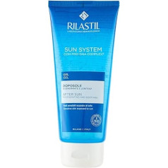 Rilastil Sun System Gel Transparent Face and Body Regenerating Moisturising and Soothing with Hyaluronic Acid for Sensitive Skin 200ml