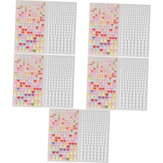 STOBOK 10 Sheets Drill Stickers Rhinestones for Nails Nail Stickers Nail Rhinestones Gemstone Stickers Rhinestones for Nails Nail Stickers Self-Adhesive Stickers