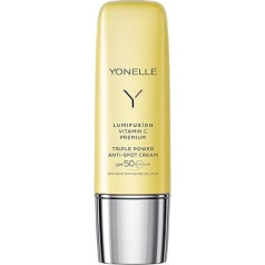 YONELLE Lumifusion Women's Face Cream with Vitamin C - Skincare with Collagen and Hyaluronic - Skin Care Face Care SPF 50 - Face Care Against Discolouration - Moisturising Cream Face 50 ml