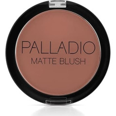 Palladio Matte Blush, Gently Applies to Cheeks, Soft Matte Look and Even Finish, Flawless Velvety Coverage, Poised