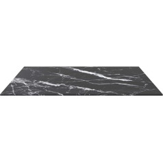 Susany Table Top Dining Table Top Coffee Table Top with Marble Design Glass Top for Dining Table Coffee Table Garden Table Black 70 x 70 cm 6 mm Tempered Glass in Marble Look