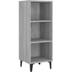 Vidaxl Sonoma Sideboard Chest of Drawers Multi-Purpose Cabinet Standing Cabinet Living Room Grey Sonoma 34.5 x 32.5 x 90 cm Wood Material