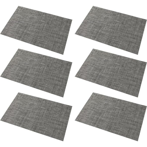 GUIJIALY Tischsets-Set mit 6 Waschbaren, Abwischbaren Tischsets für Den Küchentisch, Hitzebeständige, rutschfeste Tischsets-B, Einfache Installation