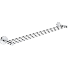 Grohe Start 41203000 Double Bath Towel Holder 600 mm Metal Including Screws and Wall Plugs Chrome