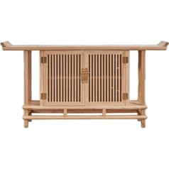 Generisch Rustikaler Holzkonsolentisch mit Stauraum, schmaler Sofatisch für Eingangsbereich, Wohnzimmer, Foyer, Eingang, Akzenttisch