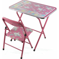 Galileo Casa 2195884 Unicorn Table and Chair 60 x 40 x 50 cm Purple