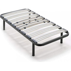 ‎Hogar24 Es HOGAR24 ES Slatted Frame | Adjustable Lumbar Adjustment | Tubular Steel Frame 40 x 30 mm | Dimensions: 105 x 180 cm | Includes Set of 5 Cylindrical Feet of 26 cm