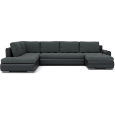Generic Wohnlandschaft Tokio II with Sleep Function Best Living Landscape Corner Couch with Bed Box HIT! (Jasmine 96 + Soft 11 Left)