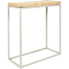 Home Deco Factory Home Deco FACTORY-HD5207 Round Console, Round Salon Console - Entrance, Living Room, Wood, Natural White, 75 x 84.8 x 35 cm