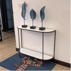 Generic Console Sofa Table, Living Room Tables, Sofa Tables, Narrow Entrance Table with 2-Layer Shelf and Metal Frame, Behind Coffee Table, Modern Hallway Table, Table for Living Room