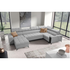 Im Sofa Greko IV Maxi U-Shape Couch with Sleep Function Left / Right Choice of Colours Top Quality