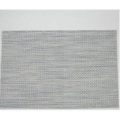 Amdxd Set of 2 Christmas Square Place Mats, 70% PVC + 30% PET Place Mats for Birthday, Rectangular, Braided, Heat-Resistant, Christmas Table Mat, Light Grey Gold for Kitchen Home, 45 x 30 cm