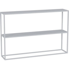 Generisch Double Tier Sofa Table - Industrial Hallway, Narrow Long Entrance Table with Shelf, Tall Wrought Iron Console Table for Compact Display Stand