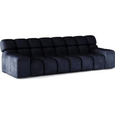 Domimeble DomoHome Campile Big Sofa with Sleep Function, 288 cm Wide Sofa Bed, Modern Couch, Living Room Furniture, Electric Extendable Seat (Eden 16)