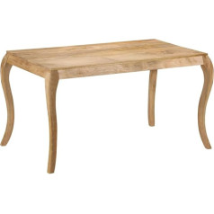 Vidaxl Mango Wood Dining Table 135 x 75 x 76 cm Dining Room Table Kitchen Table Dining Table