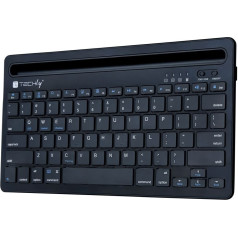 Bluetooth tastatūra ar planšetdatora un tālruņa statīvu
