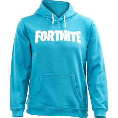 Fortnite Hoodie Kids Logo Cyan 140 cm, blue