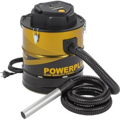 Powerplus Electric Ash Vacuum Cleaner for Fireplace POWX3018-1800W - 20L Collection Container - 2 m Cable - Includes Blow Function and Replaceable Filter - Suitable for Fireplace, Workshop, Grill and