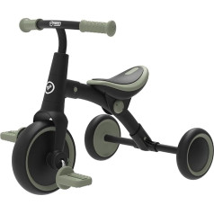 TP Toys Balance Bike to Trike, 2-in-1 Ride On Tricycle for Toddlers, with Adjustable Seat and Removable Pedals, Indoor & Outdoor Use, Ages 18 Months+, Forest Green, Develops Confidence & Motor Skills