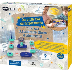 moses. PhenoMINT The Large Box of Experiments Around Circuits, Electricity and Electricity, Electric Energy Experiment Box for Children, DIY Circuit Kit, Educational Toy from 8 Years