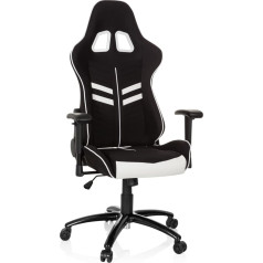 hjh OFFICE League Pro I 729250 Gaming Executive Chair with Armrests, Ergonomic Sports Seat, Height-Adjustable Chair