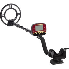Maclean MCE996 Trapper Metal Detector with 240 mm Waterproof Search Coil and LCD Display DISC Mode Metal Detector Pinpoint Wireless Battery Operated (Metal Detector)