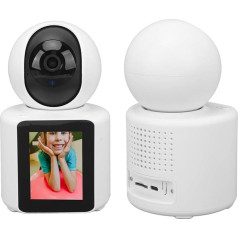 Indoor Camera for Elderly, 2.8 Inch IPS Screen, Dual Microphone Baby Monitor, Intelligent Surveillance Camera for Home, Voice Activation, Intelligent Mobile AI