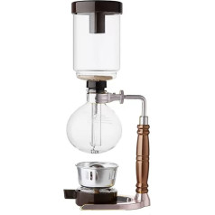 TAMUME 5 Cup Coffee Syphon Machine Vacuum Coffee Maker Coffee Machine for Coffee and Tea with Extended Handle