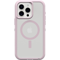 OtterBox iPhone 15 Pro Max Case (Only) Defender Series XT Clear Case - Mountain Frost (Clear) Screenless Heavy Duty Snaps onto MagSafe with Lanyard