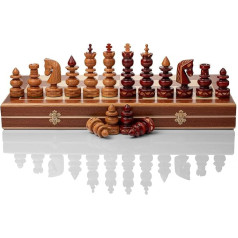 Luxury BIZANT Extra Large 59cm / 23.2in Wooden Chess Set. Inlaid Chess Board and Amazing Pieces!!!