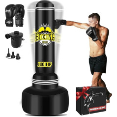 JUOIFIP Adult Punch Bags - 6ft Heavy Free Standing Punch Bag