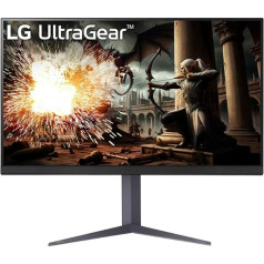 LG Ultragear™ 32GS75Q-B.AEU Gaming PC Monitor 32 inch - IPS Panel with QHD Resolution (2560 x 1440), 1ms 180Hz, DisplayHDR™ 400, sRGB99% (CIE1931), AMD FreeSync, Compatible with NVIDIA G-Sync