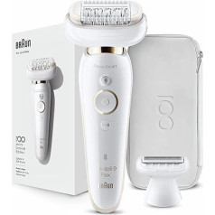 Braun Silk-épil 9 Flex Design Edition Epilator, White/Gold, 100 Years Braun